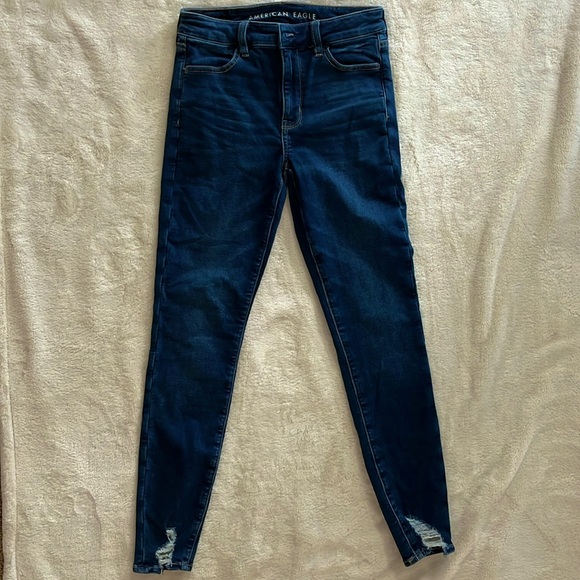 American Eagle Next Level Stretch High Rise Jeggings Jeans size 4 EUC - Picture 1 of 4